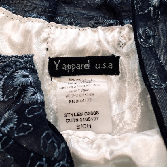 NWOT Y Apparel Retro Silk Lace Dress - Picture 4 of 5